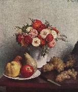 Henri Fantin-Latour Stilleben mit Blumen und Fruchten oil painting